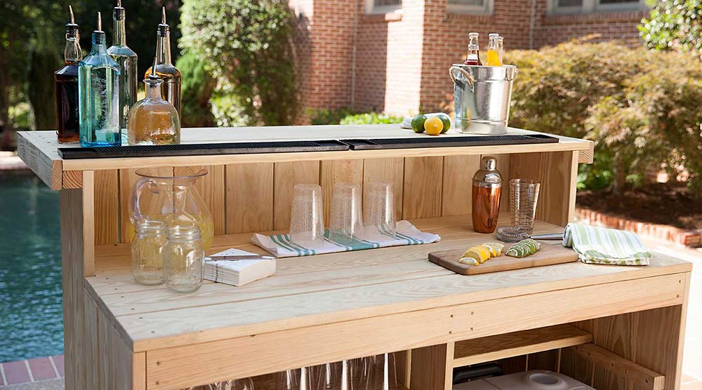 DIY Exterior Bar Concepts- Loosen up… Have a Cocktail! • The Yard Glove